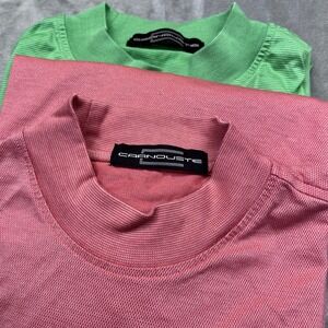 Lot 2 Carnoustie Coral de Tierra Hualalai Golf Shirt Mens Sz M Cotton Top‎